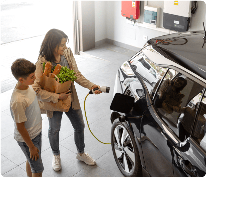 Solar EV charging